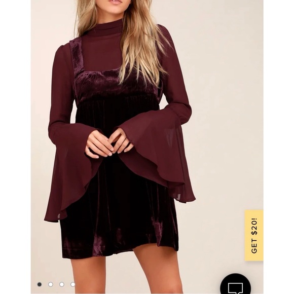 Free People Plum Dress - S - Picture 1 of 6